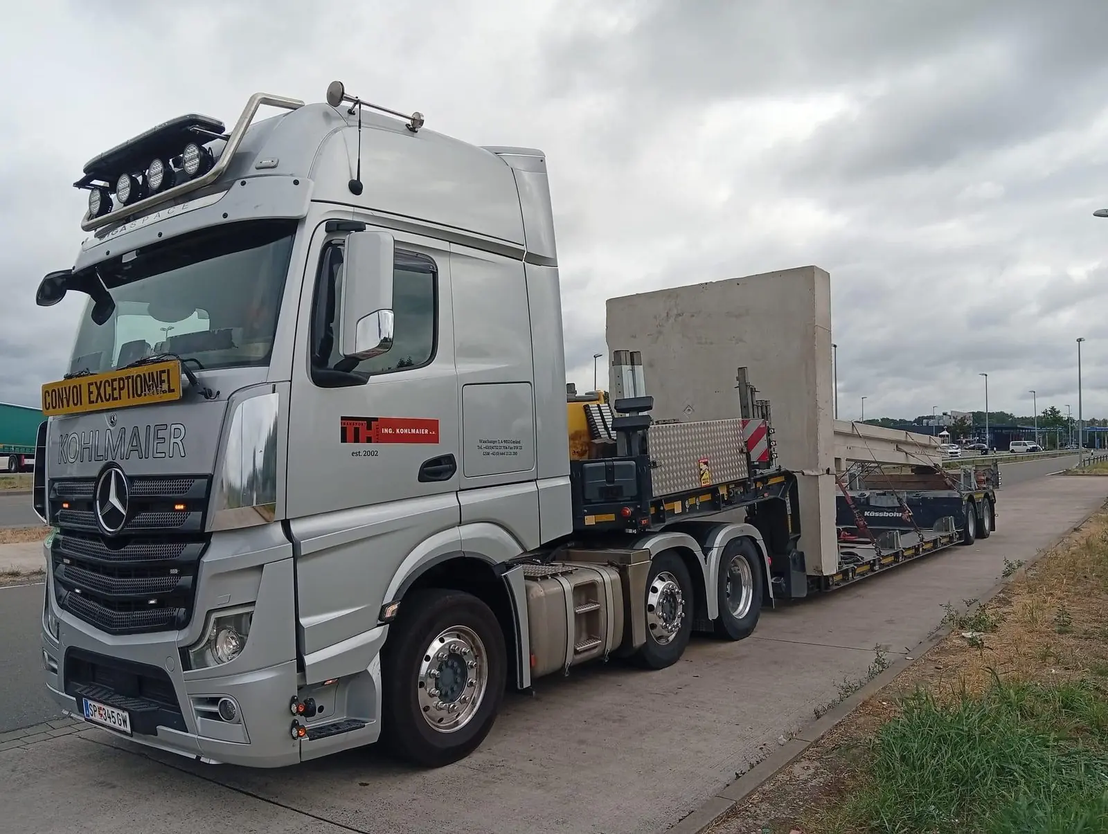 Betonfertigteile als Sondertransport
